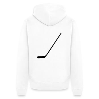 hockey sur glace - Veste à capuche bio Premium Unisexe - blanc - Dos - Thijin (182cm)