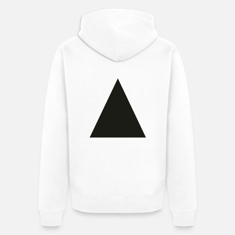 Triangle - Veste à capuche bio Premium Unisexe - blanc