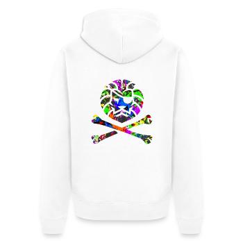 Team Anish - Veste à capuche bio Premium Unisexe - blanc - Dos - Thijin (182cm)