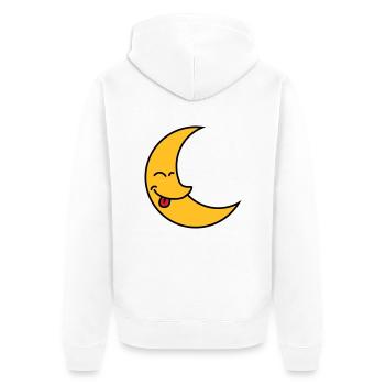 Funny Moon - Veste à capuche bio Premium Unisexe - blanc - Dos - Thijin (182cm)