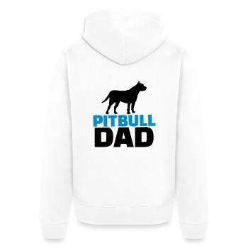 Pitbull Dad - Veste à capuche bio Premium Unisexe - blanc - Dos - Thijin (182cm)