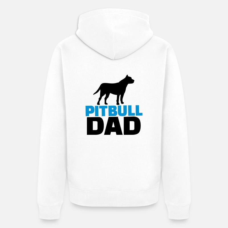 Pitbull - Unisex Premium Bio Zip Hoodie - Weiß