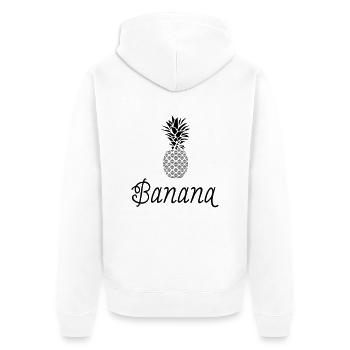 This Is Not A Banana - Veste à capuche bio Premium Unisexe - blanc - Dos - Thijin (182cm)