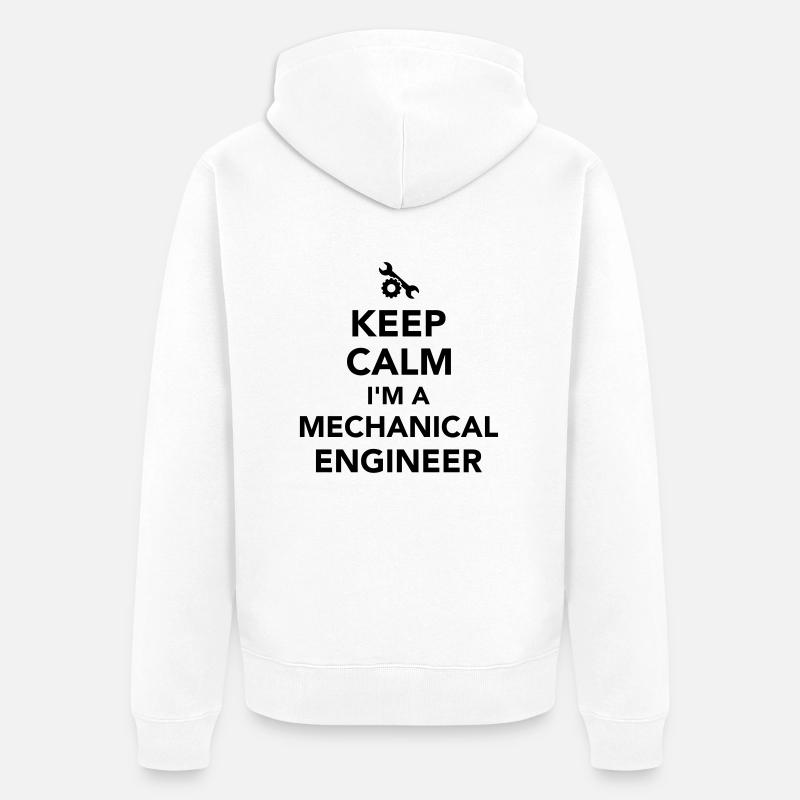 Mechanical engineer - Veste à capuche bio Premium Unisexe - blanc