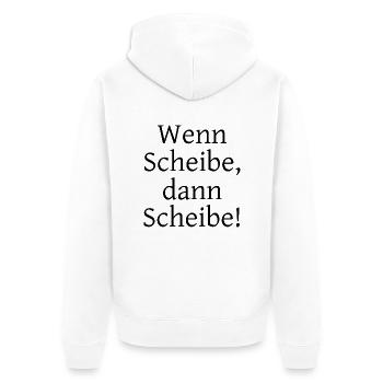 Handwerker Handyman Handwerk Werkzeug Baustelle - Unisex Premium Bio Zip Hoodie - Weiß - Hinten - Thijin (182cm)