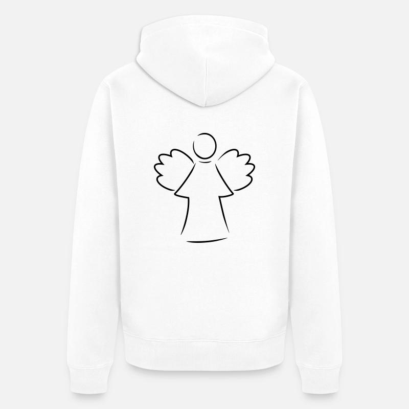 ange - Veste à capuche bio Premium Unisexe - blanc