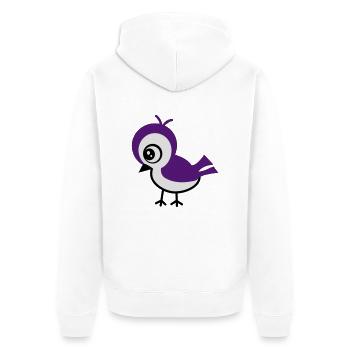 birdy - Veste à capuche bio Premium Unisexe - blanc - Dos - Thijin (182cm)
