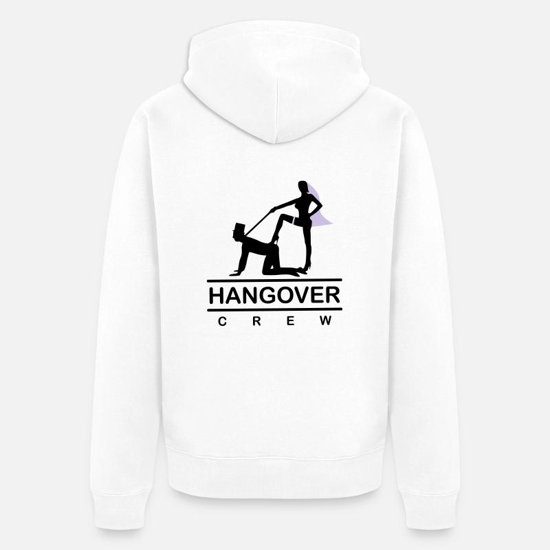 hangover 103 2c - Unisex Premium Bio Zip Hoodie - Weiß