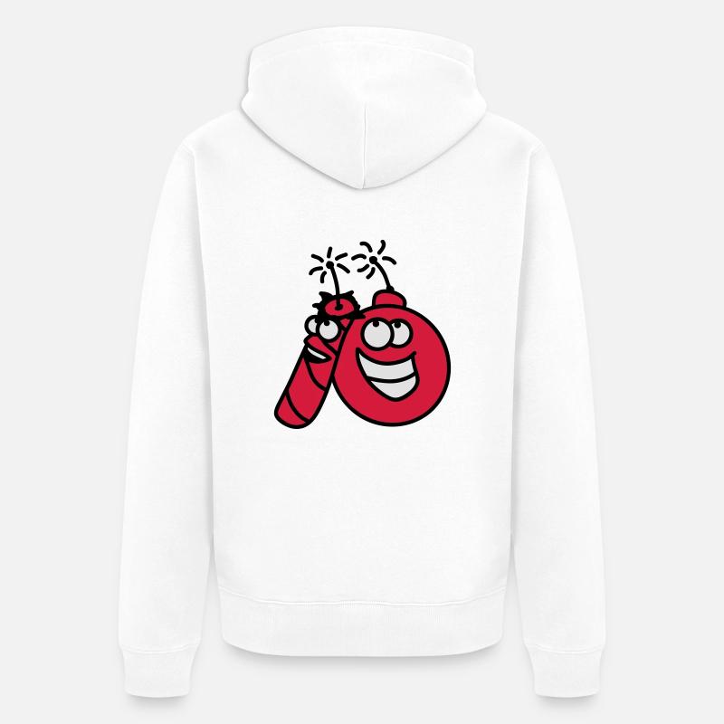 explosive - Veste à capuche bio Premium Unisexe - blanc