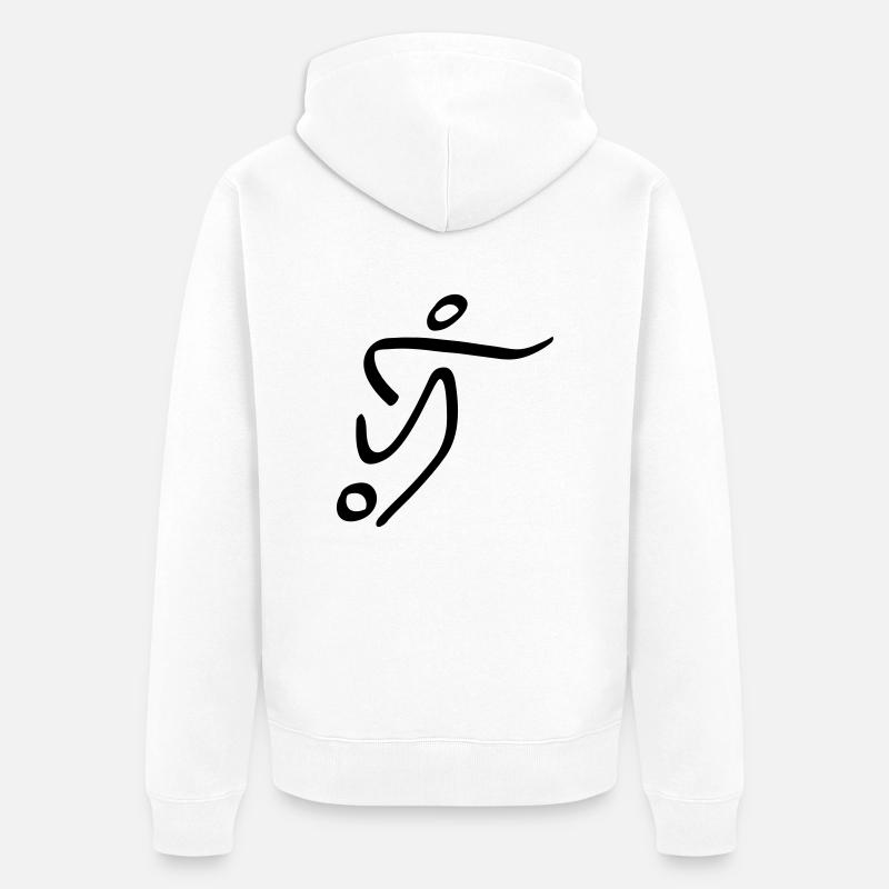 billes - Veste à capuche bio Premium Unisexe - blanc