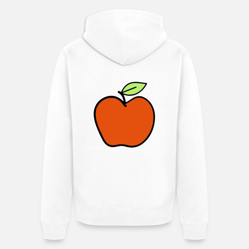 apple1 - Veste à capuche bio Premium Unisexe - blanc