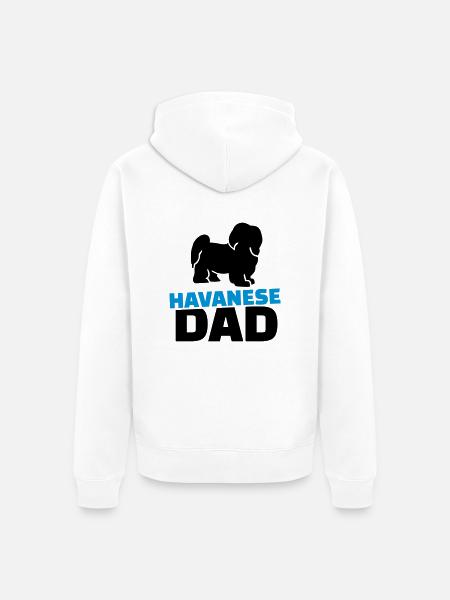 Havaneser - Unisex Premium Bio Zip Hoodie - Weiß