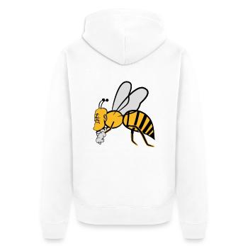 Flying-bee - Veste à capuche bio Premium Unisexe - blanc - Dos - Thijin (182cm)