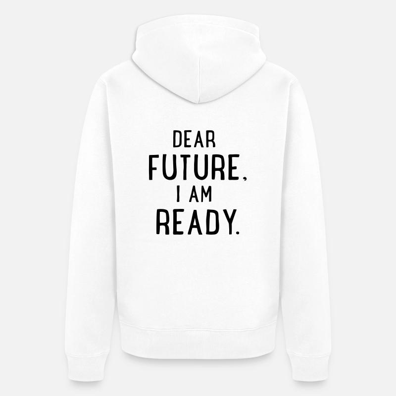 Futur - Veste à capuche bio Premium Unisexe - blanc