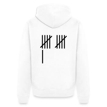 11 Rayures - Veste à capuche bio Premium Unisexe - blanc - Dos - Thijin (182cm)