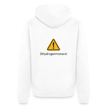 Monoxyde de dihydrogène - Veste à capuche bio Premium Unisexe - blanc - Dos - Thijin (182cm)