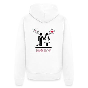 game over 3 - 2 - Veste à capuche bio Premium Unisexe - blanc - Dos - Thijin (182cm)