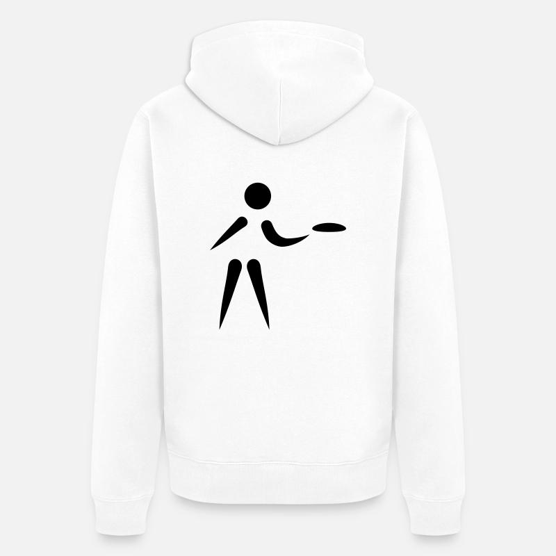 Discgolf - Veste à capuche bio Premium Unisexe - blanc