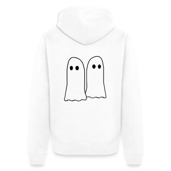 équipe d'amis 2 spiritueux - Veste à capuche bio Premium Unisexe - blanc - Dos - Thijin (182cm)