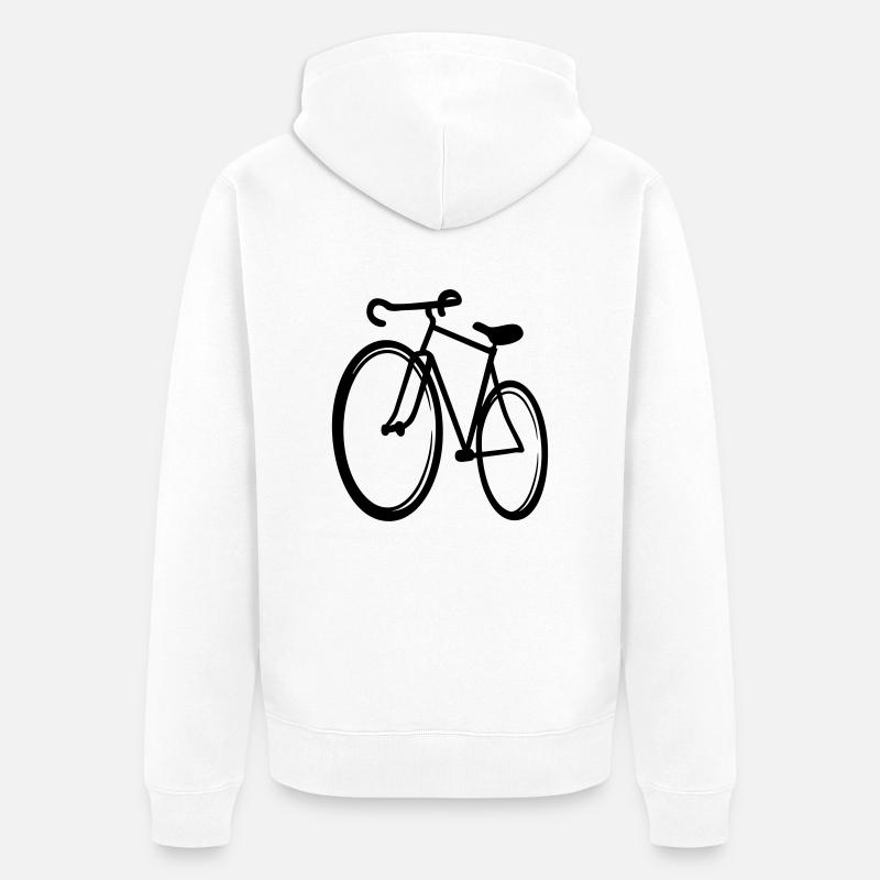 vélo - Veste à capuche bio Premium Unisexe - blanc