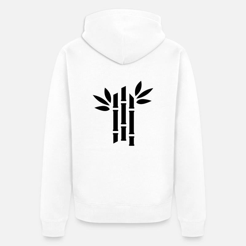bambou - Veste à capuche bio Premium Unisexe - blanc