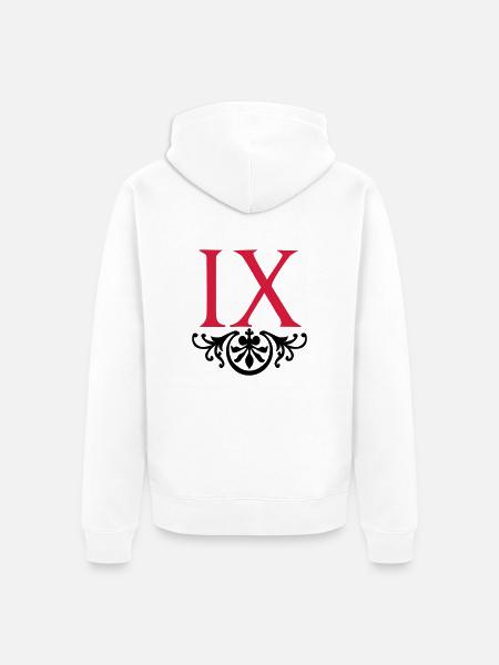 IX - La Neuvieme - Unisex Premium Bio Zip Hoodie - Weiß