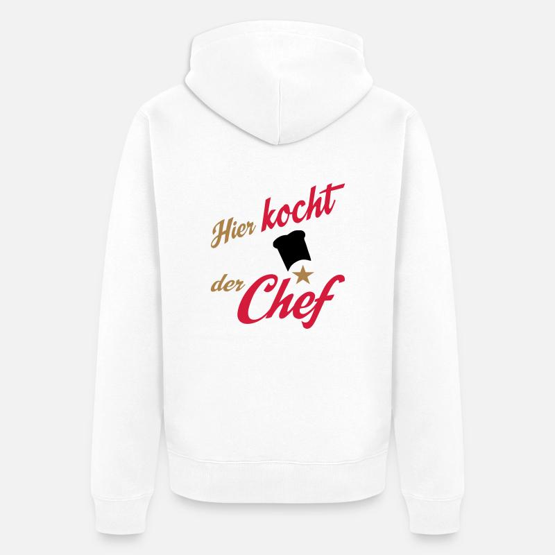 cuire à feu - Veste à capuche bio Premium Unisexe - blanc