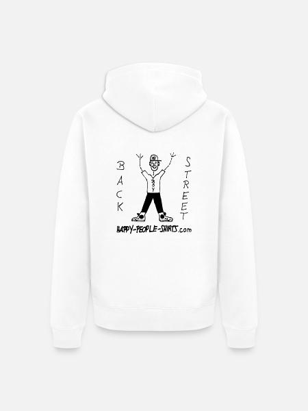 HPS-4-U Backstreet Boy - Unisex Premium Bio Zip Hoodie - Weiß