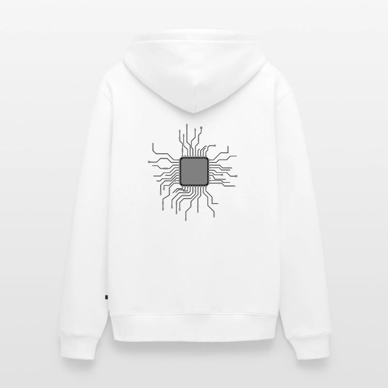 cpu leads wire cabling computer nerd desi Unisex Premium Organic Zip Hoodie