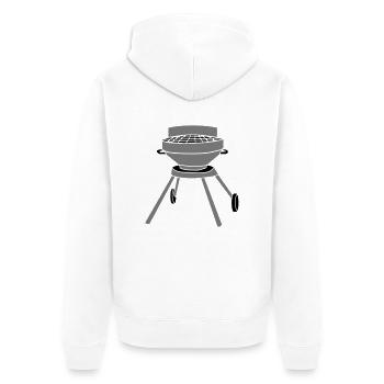 grillen koch comic cartoon manger camping faim bb - Veste à capuche bio Premium Unisexe - blanc - Dos - Thijin (182cm)