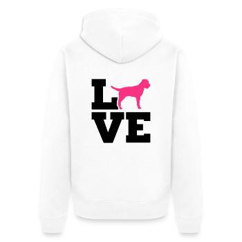 Border Terrier - Veste à capuche bio Premium Unisexe - blanc - Dos - Thijin (182cm)