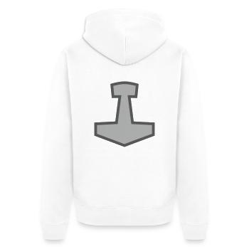 Mjölnir - Veste à capuche bio Premium Unisexe - blanc - Dos - Thijin (182cm)