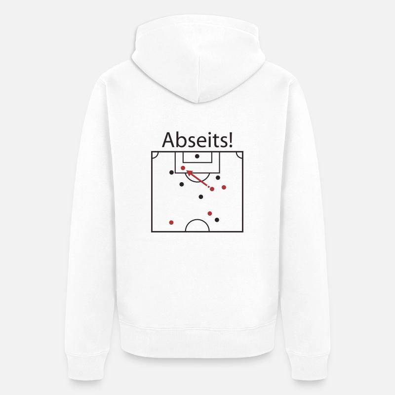 Déclaration de hors-jeu - Veste à capuche bio Premium Unisexe - blanc