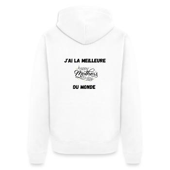 best mom - Veste à capuche bio Premium Unisexe - blanc - Dos - Thijin (182cm)