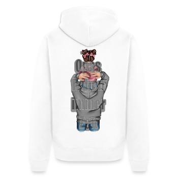Grandpas always have time granddaughter - Unisex Premium Organic Zip Hoodie - white - Back - Thijin (182cm)