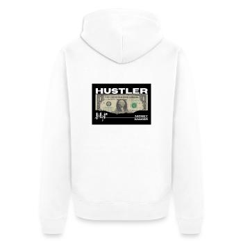 Hustler - Veste à capuche bio Premium Unisexe - blanc - Dos - Thijin (182cm)