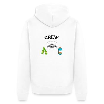 Bachelor party crew, celebrate, best man - Unisex Premium Organic Zip Hoodie - white - Back - Thijin (182cm)