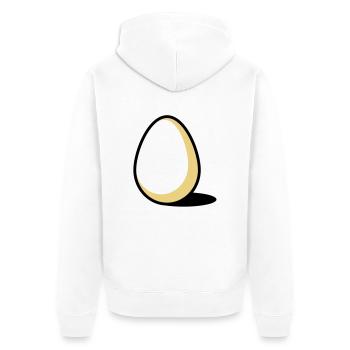 An Egg - Veste à capuche bio Premium Unisexe - blanc - Dos - Thijin (182cm)