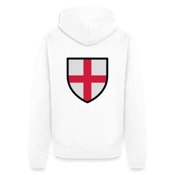 English coat of arms - blason Angleterre - England - Veste à capuche bio Premium Unisexe - blanc - Dos - Thijin (182cm)