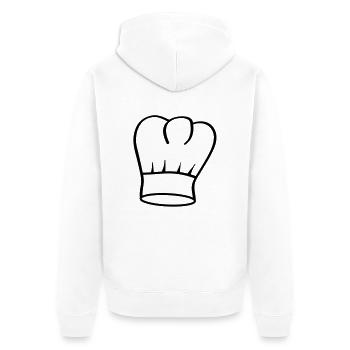 toque de cuisinier - Veste à capuche bio Premium Unisexe - blanc - Dos - Thijin (182cm)