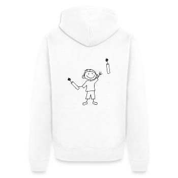 tnt dynamit nitro kuender bombe lancer explosion a - Veste à capuche bio Premium Unisexe - blanc - Dos - Thijin (182cm)
