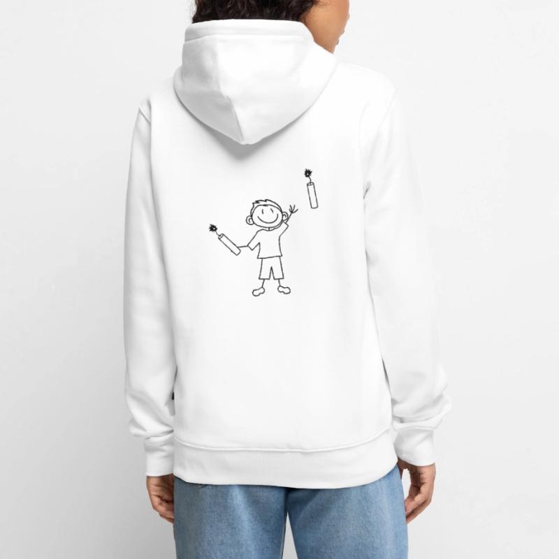 tnt dynamit nitro kuender bombe werfen explosion a Unisex Premium Bio Zip Hoodie