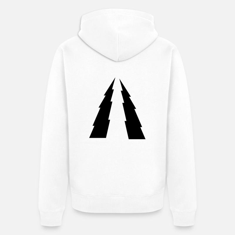 eclair - Veste à capuche bio Premium Unisexe - blanc