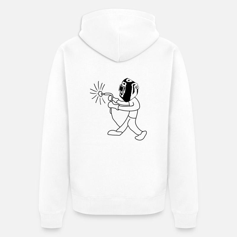 Welder - Veste à capuche bio Premium Unisexe - blanc