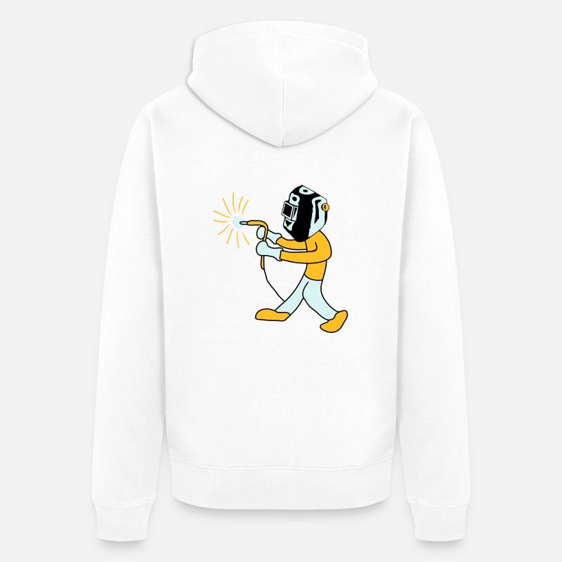 Welder - Veste à capuche bio Premium Unisexe - blanc