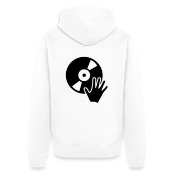 DJ - Veste à capuche bio Premium Unisexe - blanc - Dos - Thijin (182cm)