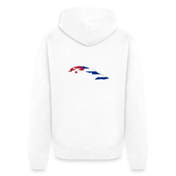 CUBA - Veste à capuche bio Premium Unisexe - blanc - Dos - Thijin (182cm)