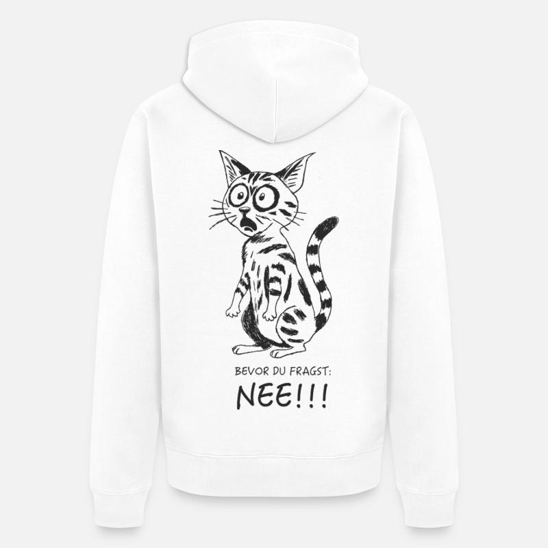 Avant que tu ne demandes. - Veste à capuche bio Premium Unisexe - blanc