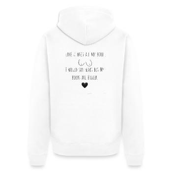 1615895253857 - Veste à capuche bio Premium Unisexe - blanc - Dos - Thijin (182cm)