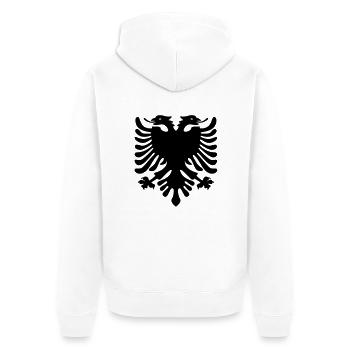 Shqiponja - Veste à capuche bio Premium Unisexe - blanc - Dos - Thijin (182cm)